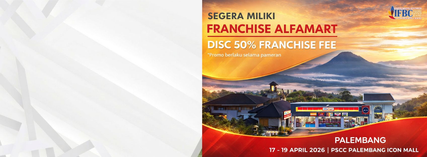 Banner Pameran Franchise IFBC 2026 Palembang